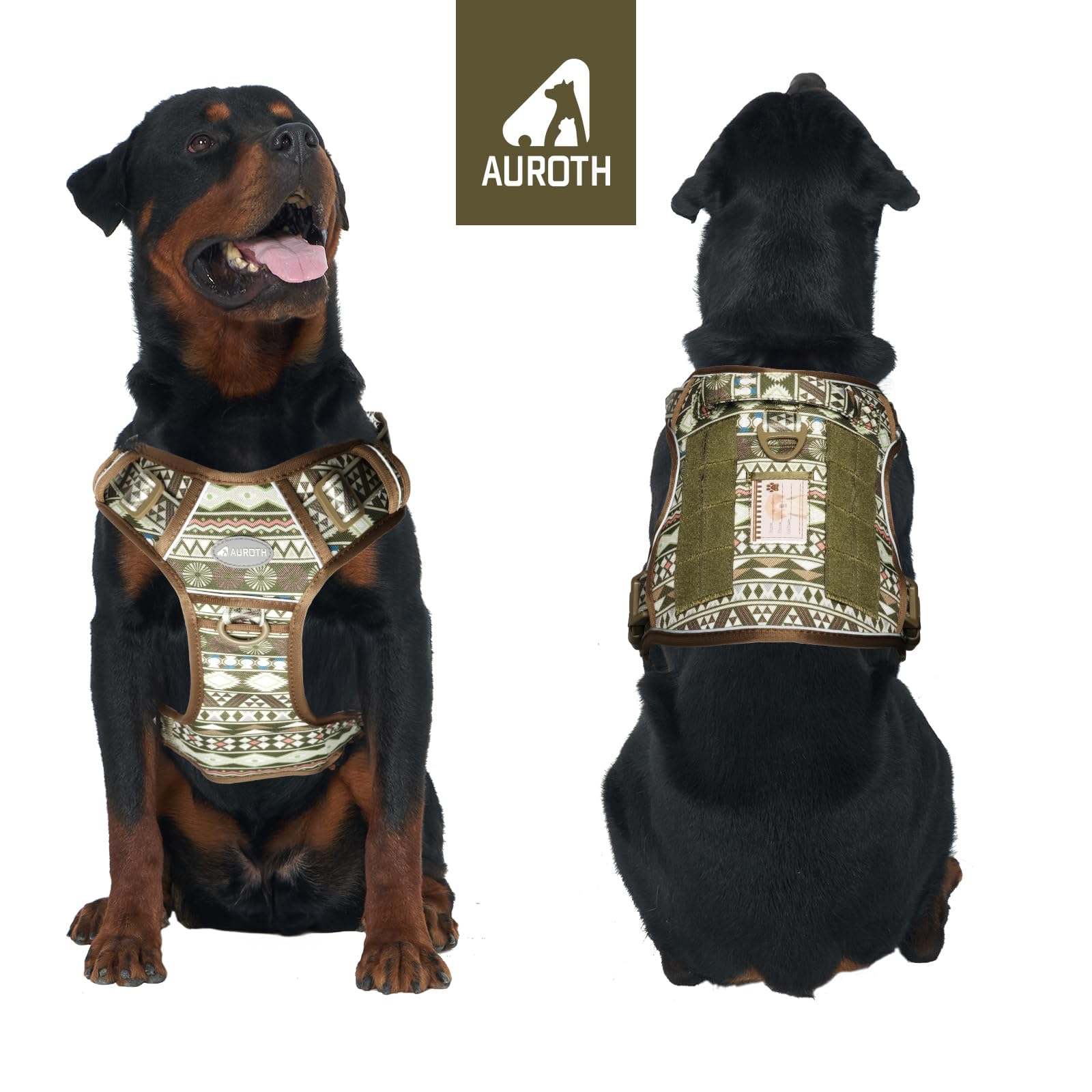 AUROTH dog harness quick-release buckles enable easy on/off for busy owners.