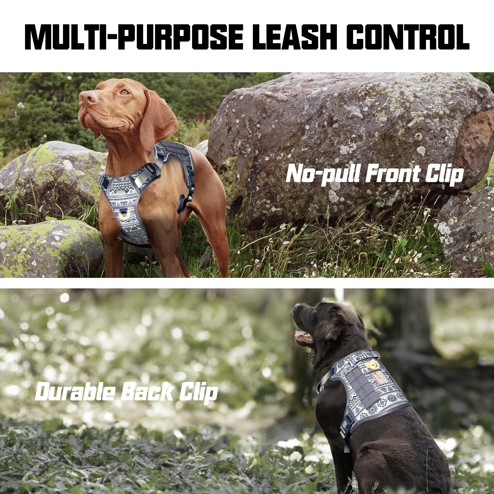 AUROTH reflective padding increases visibility during night walks for safety.