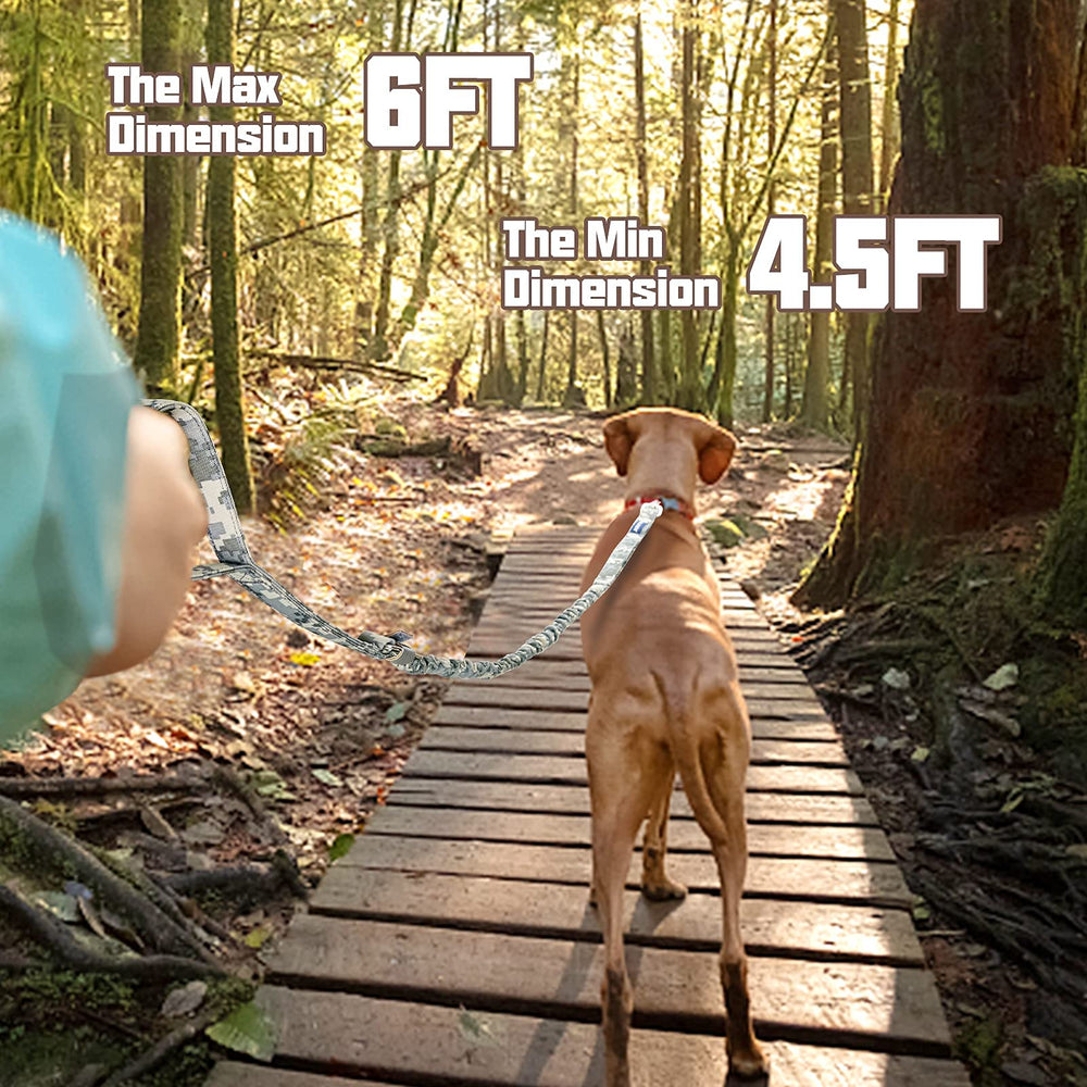 AUROTH leash features reflective stitching for nighttime visibility during safe evening walks.
