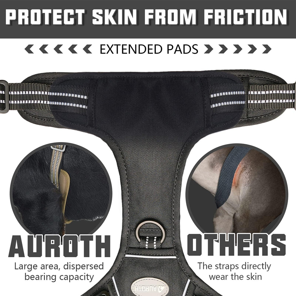 AUROTH molle attachment side straps enable gear carry for service dogs