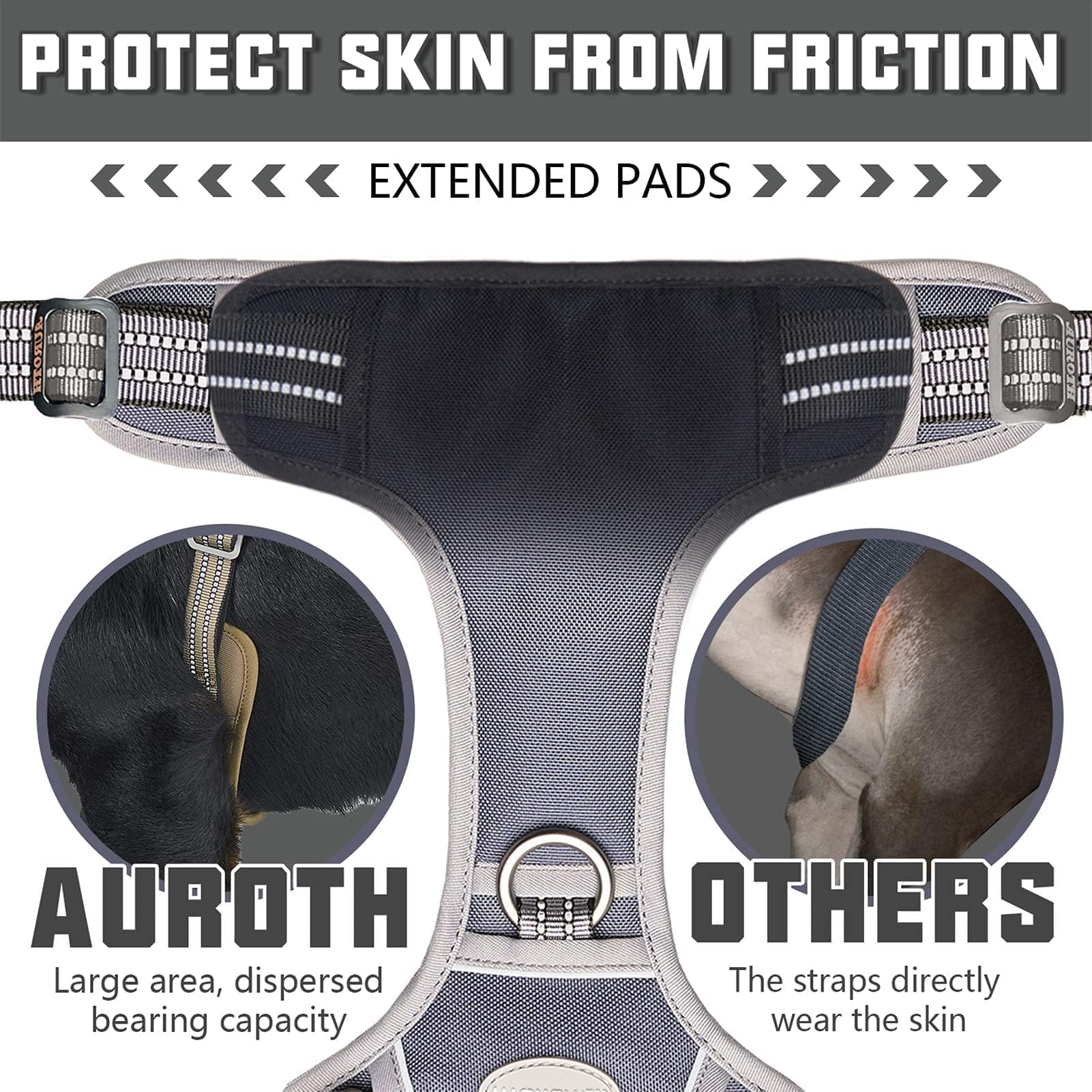 AUROTH MOLLE-equipped harness ideal for carrying gear and patches.