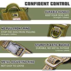 AUROTH Tactical Harness back clip enables casual walks with secure control
