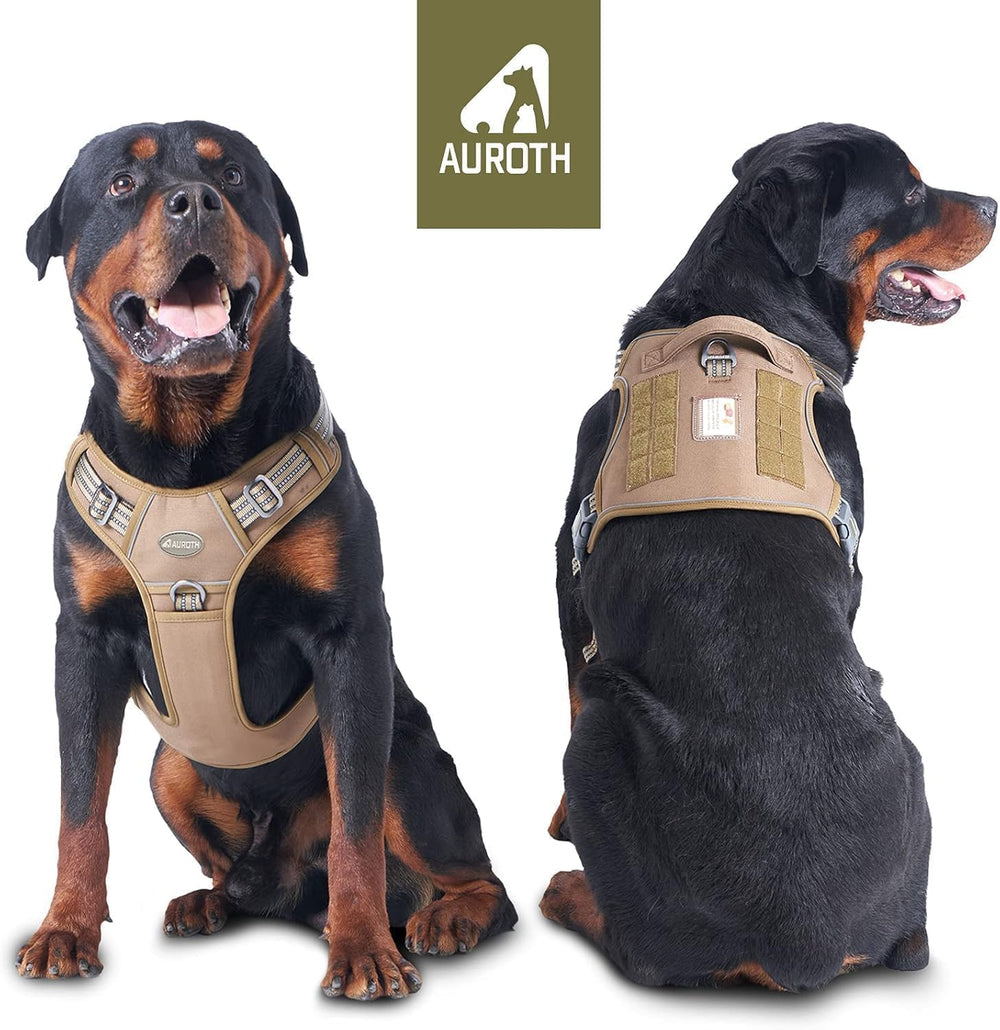 AUROTH tactical dog harness back clip for casual walks with secure grip