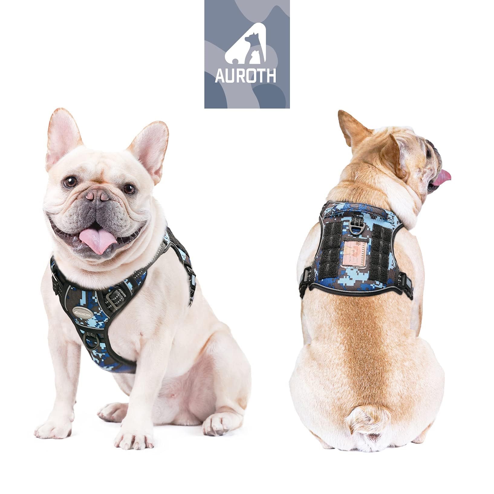 AUROTH Tactical Dog Harness back clip enables relaxed casual walks