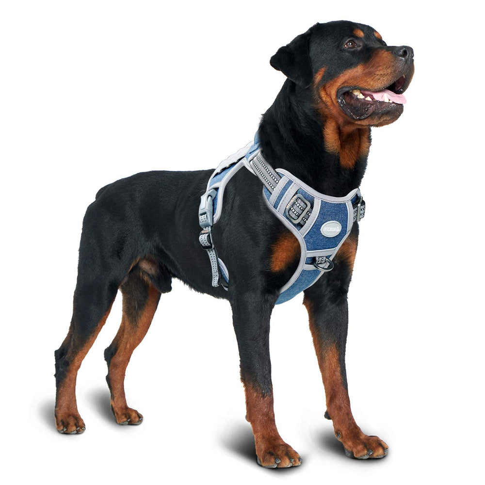 AUROTH Tactical Dog Harness Denim Blue XL fit for larger dogs