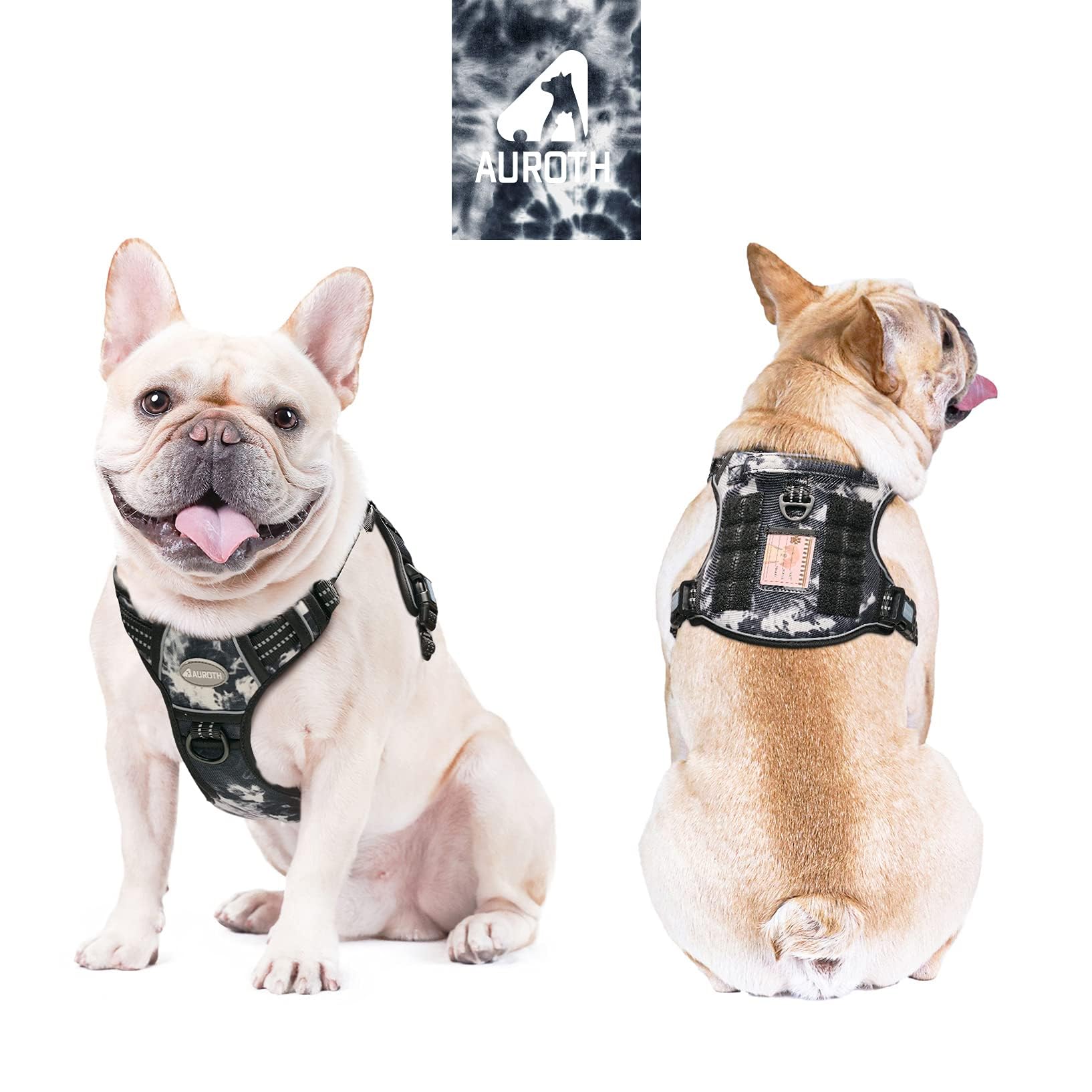 AUROTH Tactical Dog Harness uses durable nylon and stitching for rugged outdoor wear.