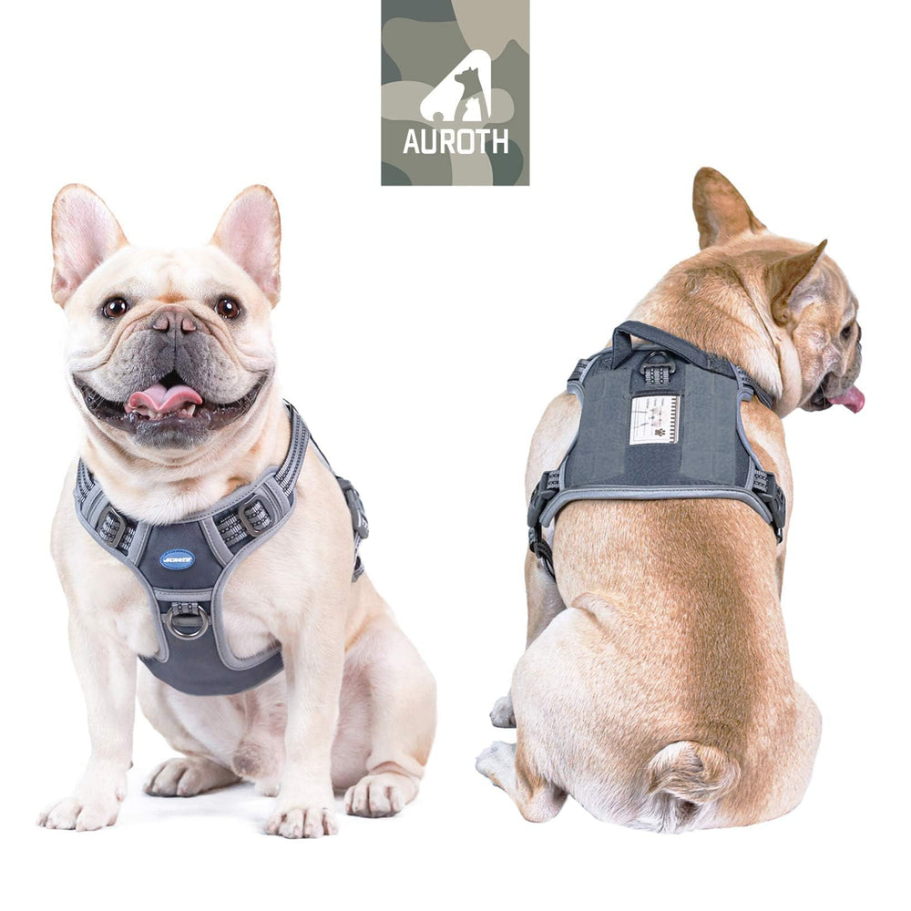 AUROTH Tactical Dog Harness front clip no pull action supports training and safer hikes
