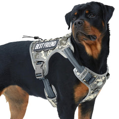 AUROTH Tactical Dog Harness front clip no-pull for improved training control.