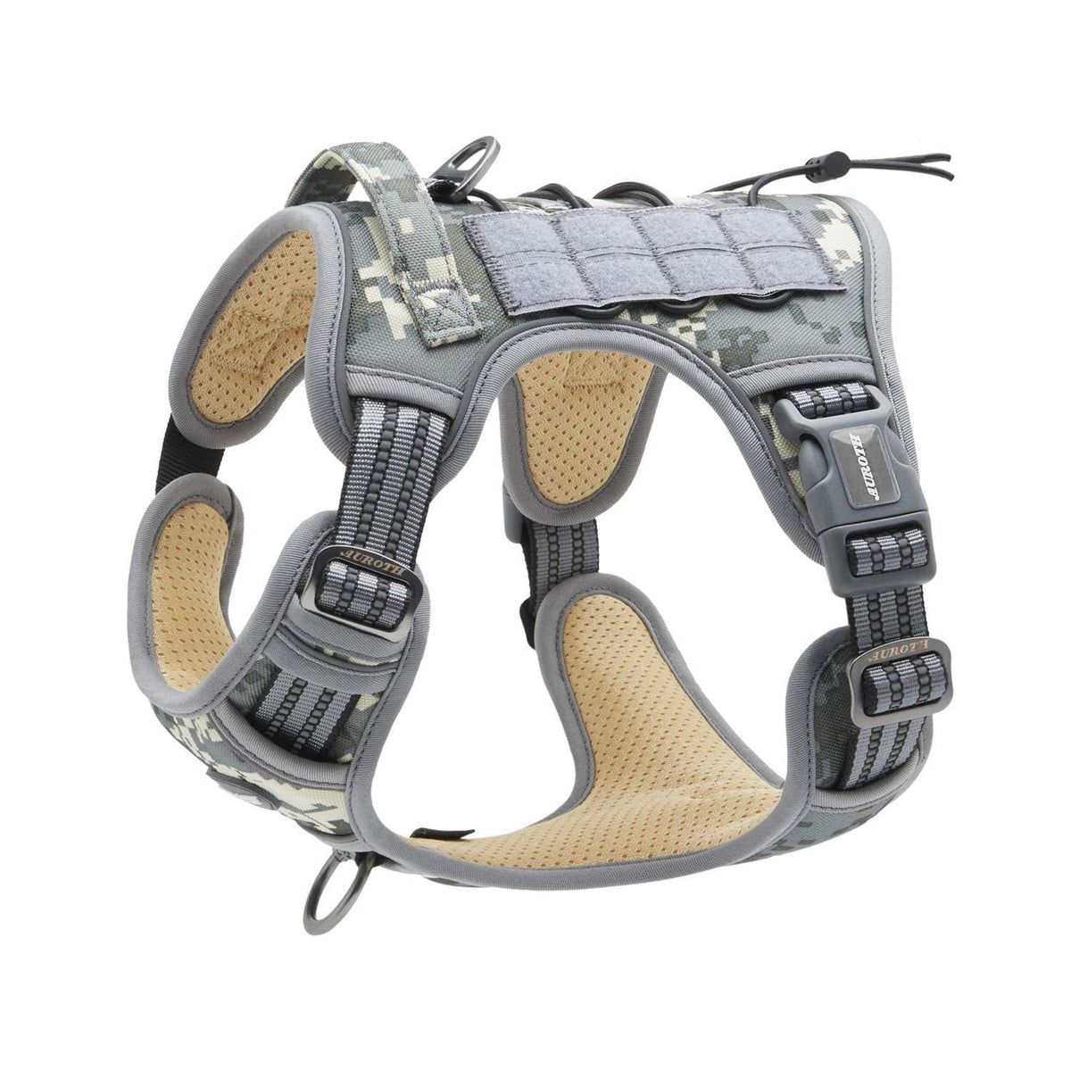 AUROTH tactical dog harness front clip no-pull improves training control and safety.