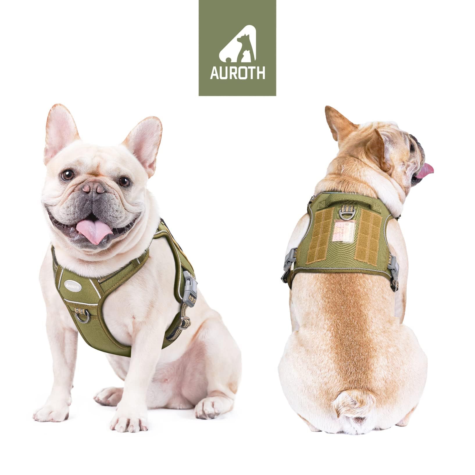 AUROTH Tactical Dog Harness front no-pull clip for training control