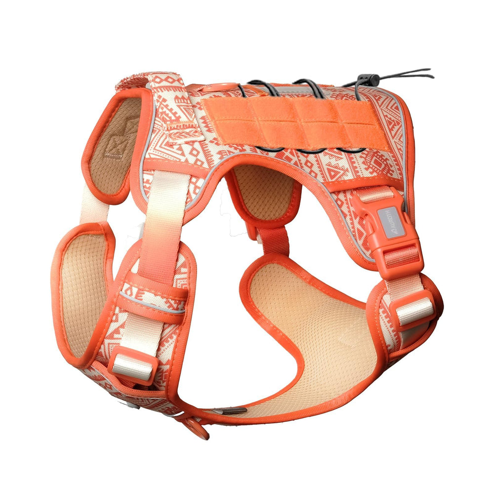 AUROTH Tactical Dog Harness Large Dog front view showing no-pull design for easier walking