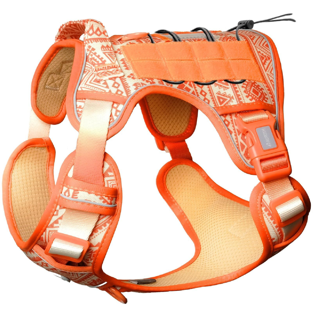 AUROTH tactical dog harness large dog no-pull closeup highlights control and comfort