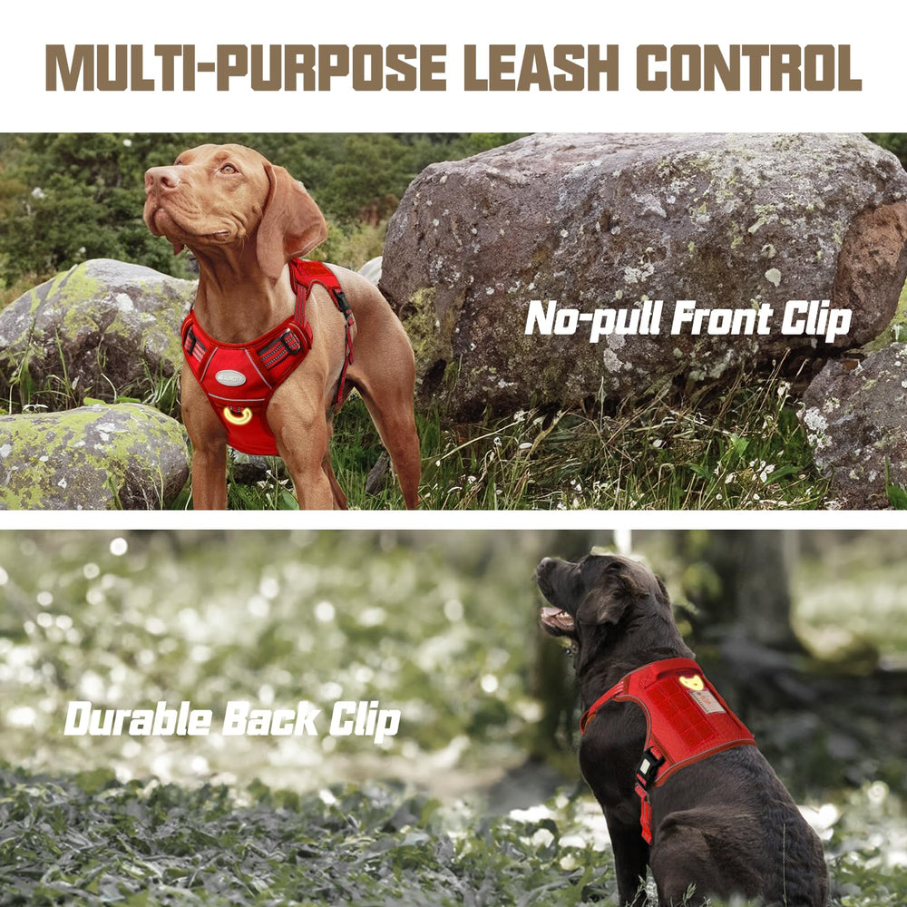 auroth tactical dog harness padded points for comfortable wear.