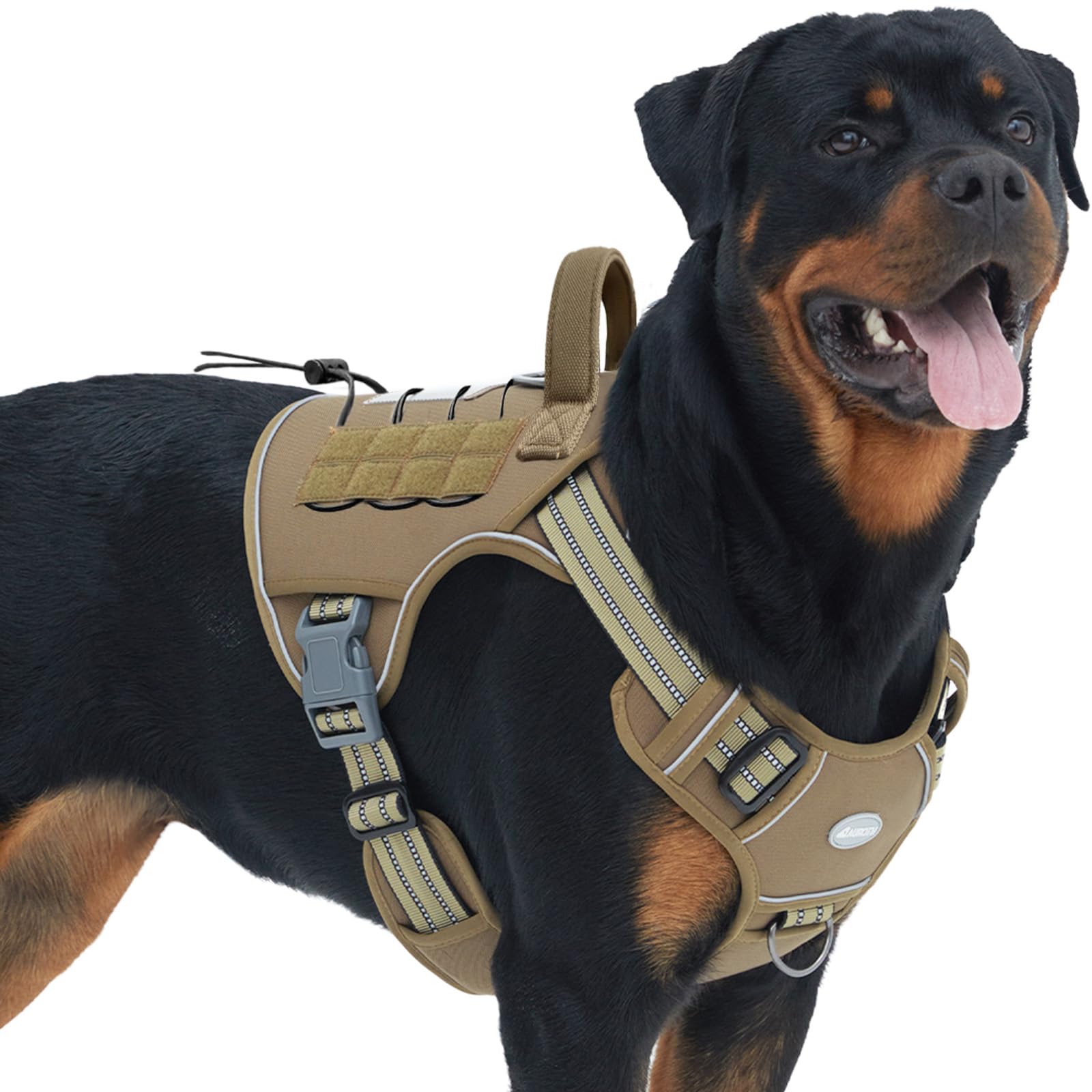 AUROTH tactical dog harness front clip enables no pull training control