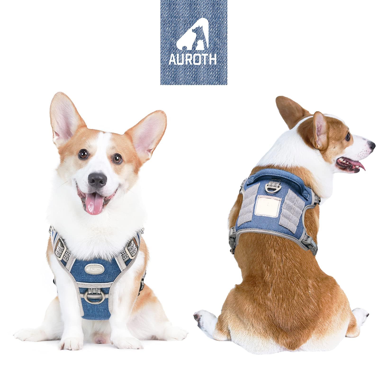 AUROTH no-pull front clip shows front-clip control for training and gentle restraint.