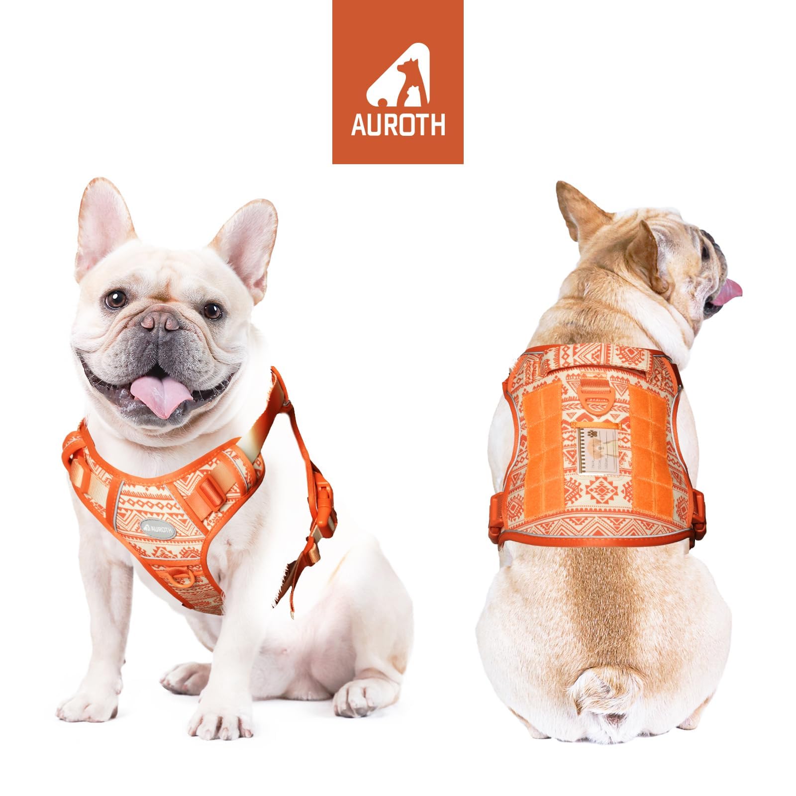 AUROTH dog harness nylon-oxford material detail emphasizes durability for daily adventures