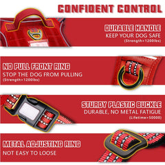 AUROTH Tactical Dog Harness padded shoulders reduce pressure for comfortable all-day wear.