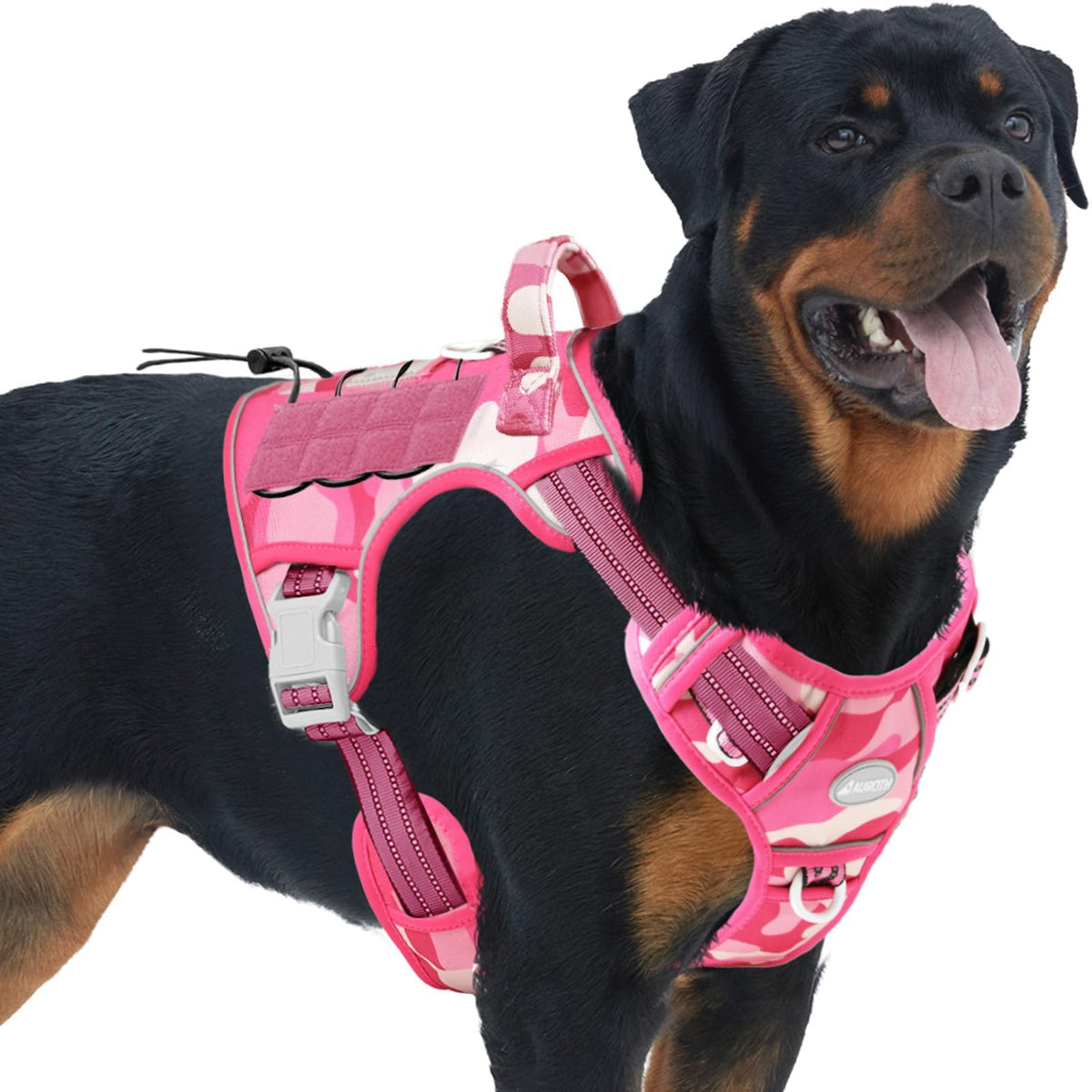 AUROTH tactical harness with quick-release buckles for easy on/off and secure fit.