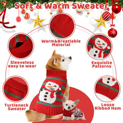 AURUZA dog sleeveless sweater is easy to put on and off for quick dressing.