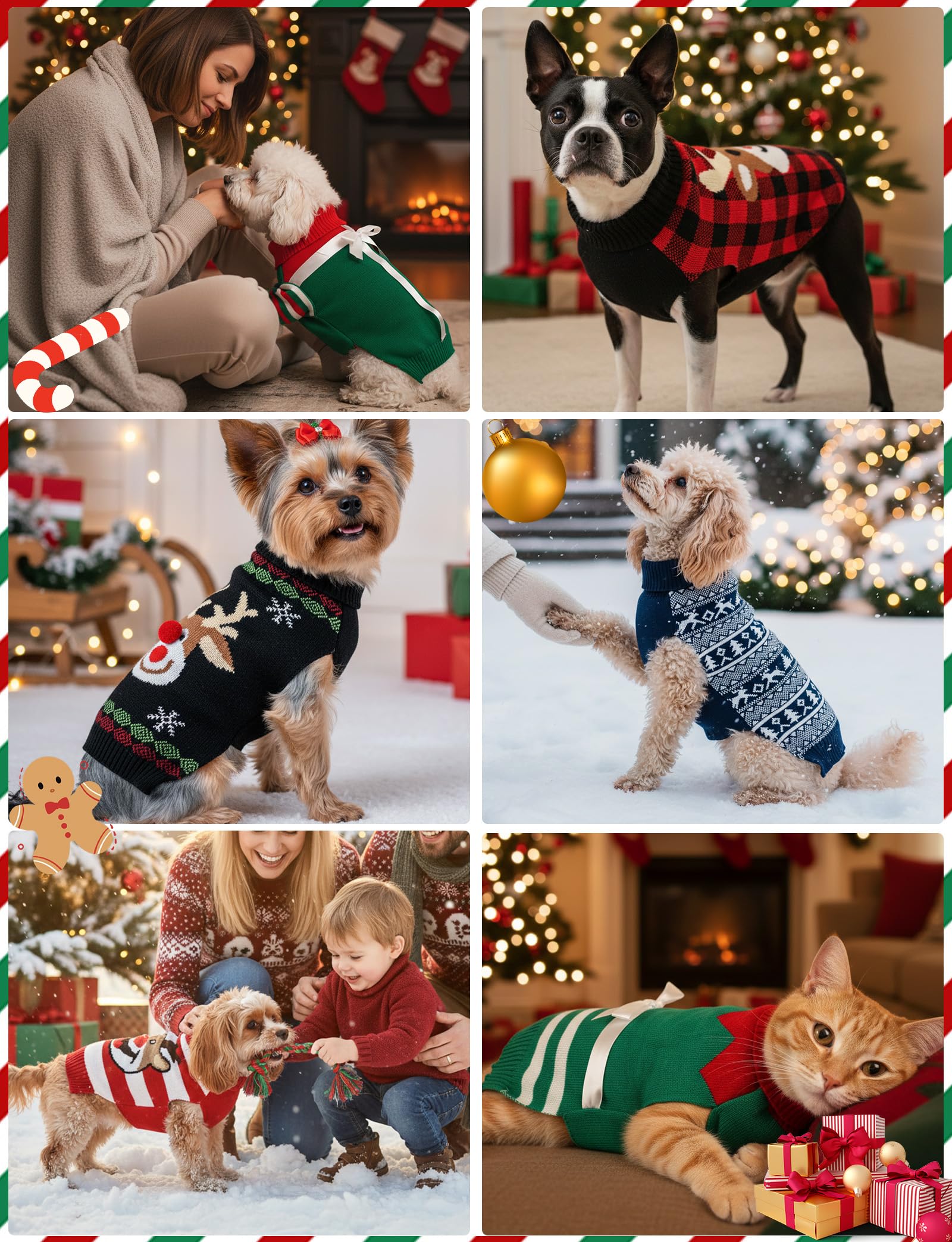 AURUZA dog sweater as a cozy holiday gift option for pets