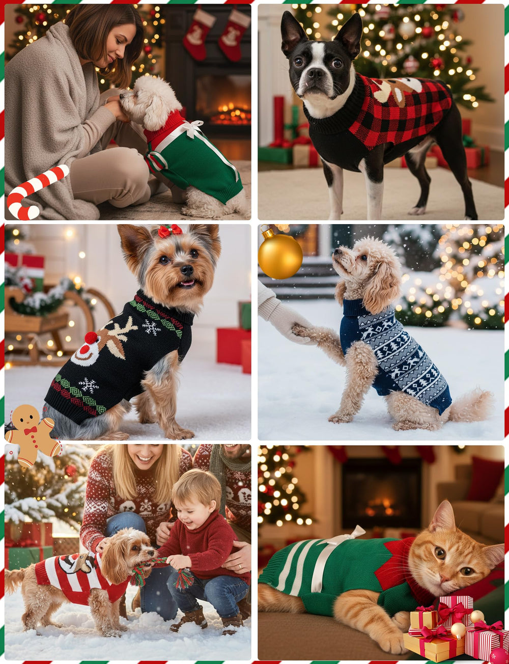AURUZA dog sweater as a cozy holiday gift option for pets