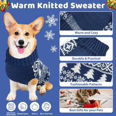 AURUZA dog sweater sleeveless-turtleneck shows easy on/off for quick dressing