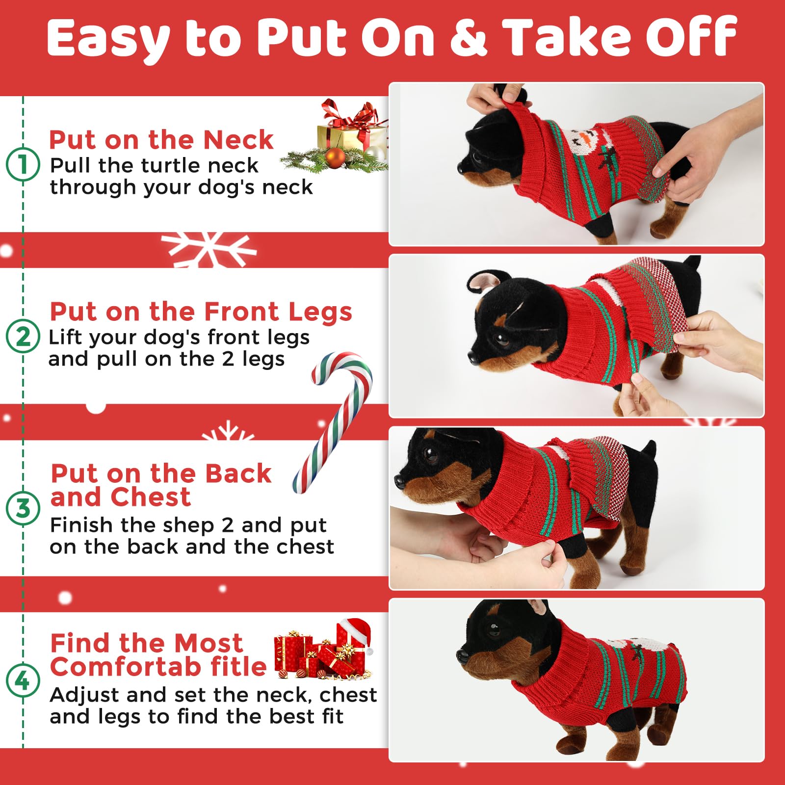 AURUZA pet winter cozy fabric supports comfortable wear in cold weather.