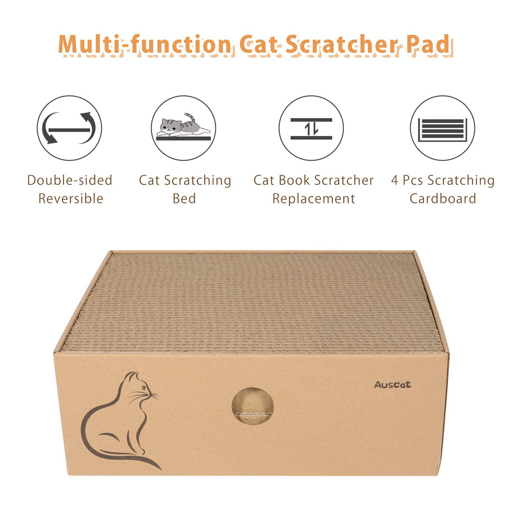 AUSCAT cat lounge box provides a cozy resting spot and stretch space