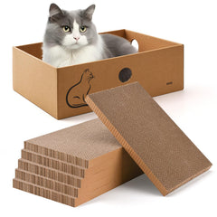 AUSCAT cat scratcher box demonstrates a sturdy, furniture-friendly scratching solution.