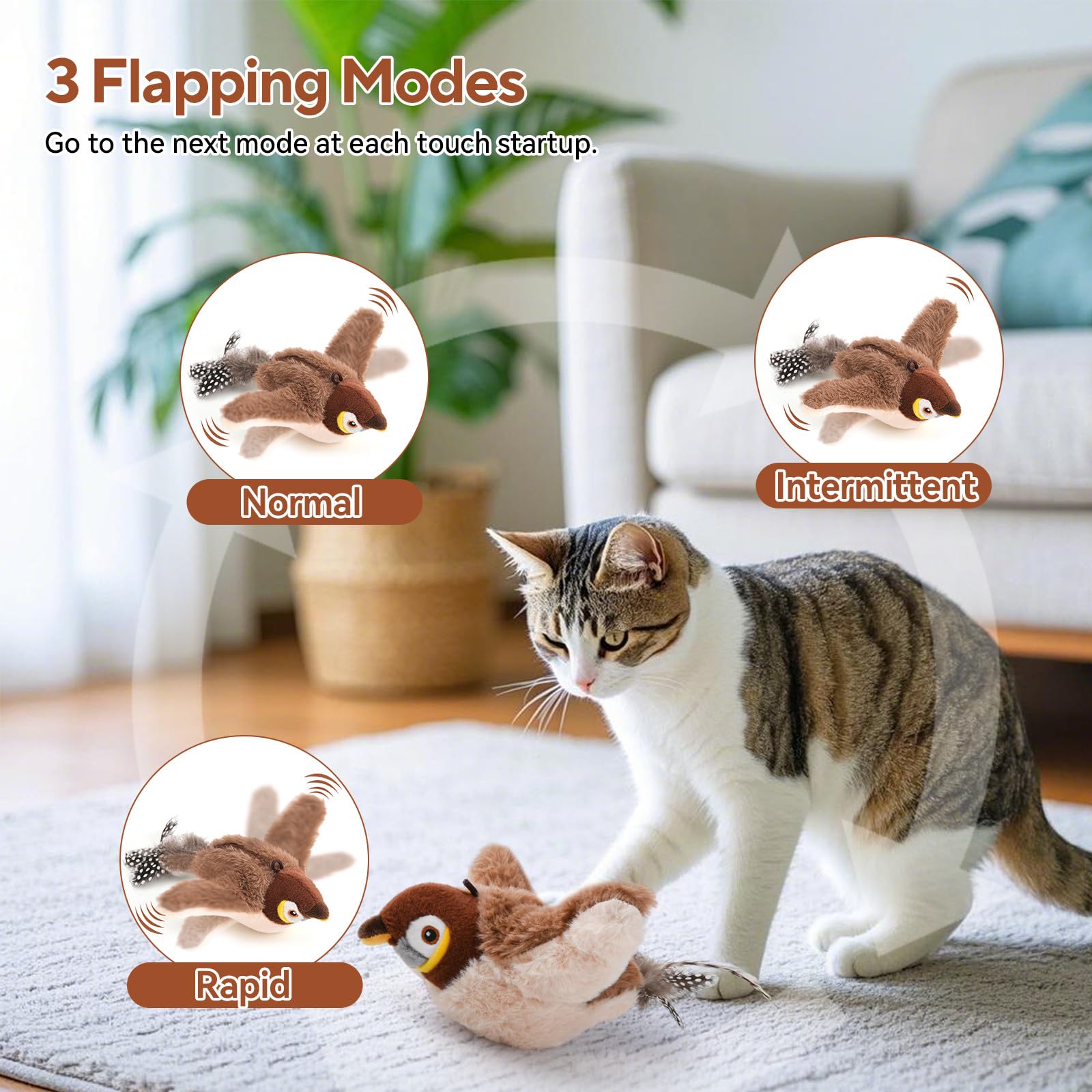 AUSCAT catnip pouch attracts cats and boosts active play during sessions
