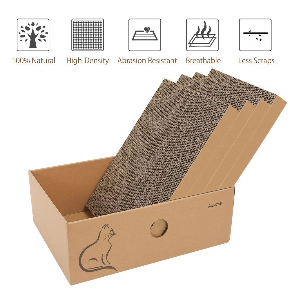 AUSCAT eco-friendly cardboard is recyclable and cat-safe