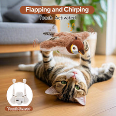 AUSCAT Flappy Bird wings in motion showing automatic flapping cycles for kittens