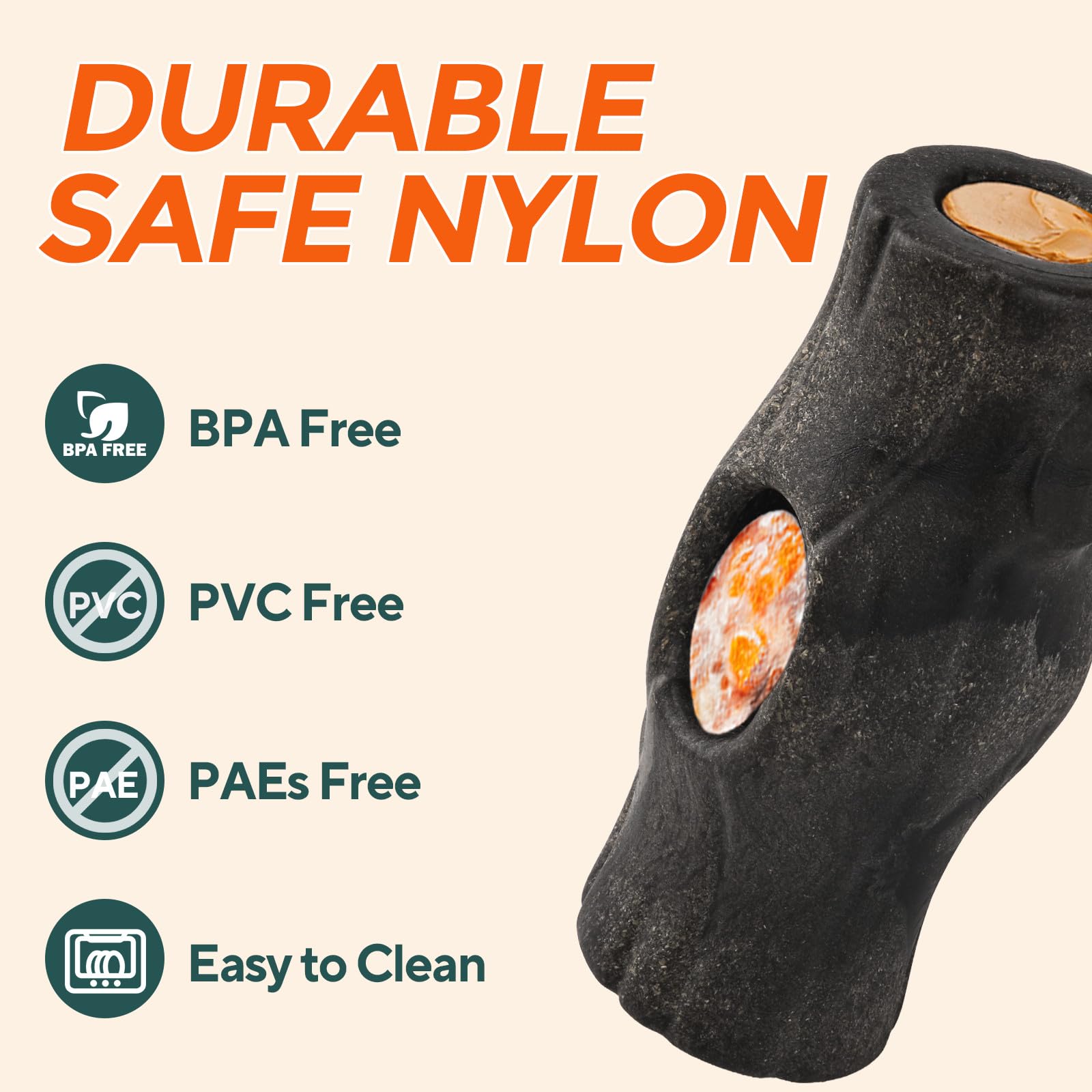 AUSCAT durable materials emphasize BPA-free safety during vigorous chewing.