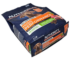 Authority High Performance kibble closeup showing texture and size