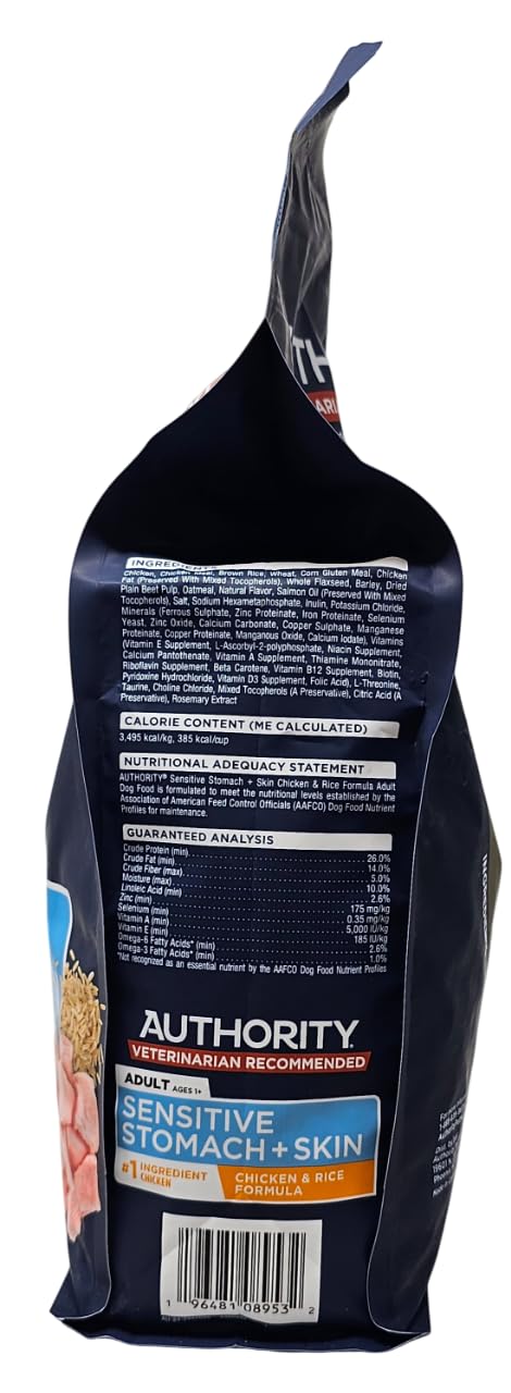 Authority resealable 6lb bag on pantry shelf for easy storage and freshness.