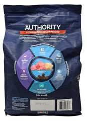 Authority resealable bag keeps kibble fresh for daily feeding routines.