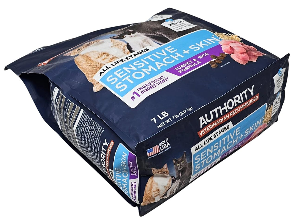 Authority sensitive stomach and skin formula with no artificial colors.