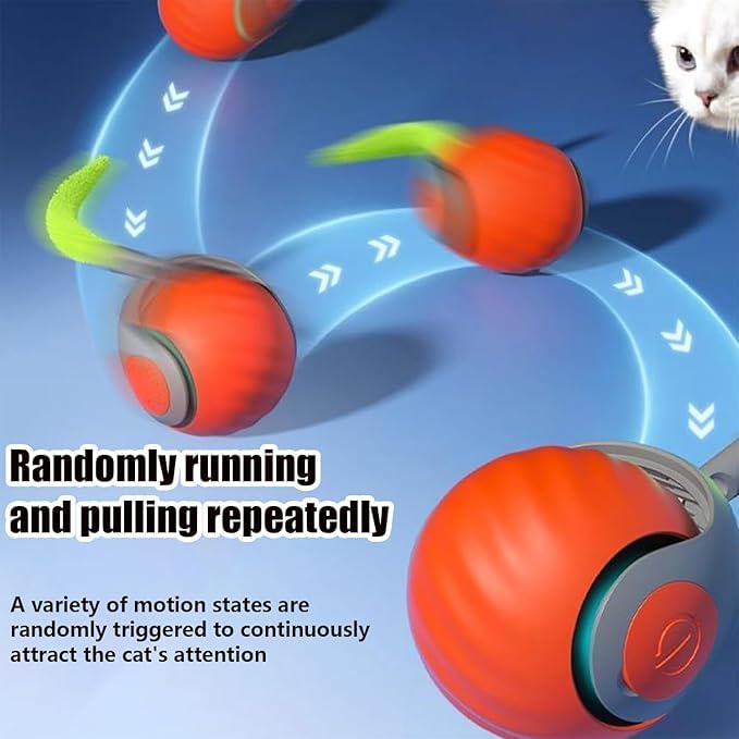 AUTRETY interactive tail-movement toy for indoor cats' engagement.