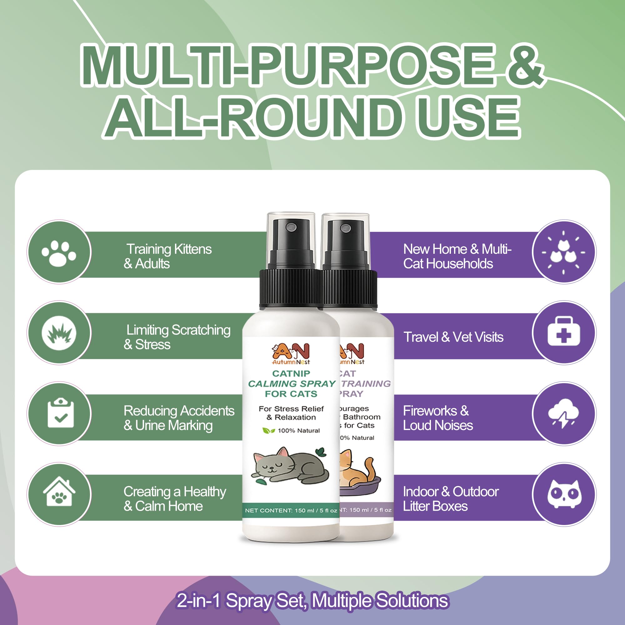 AutumnNest bottle close-up top view with easy spray nozzle