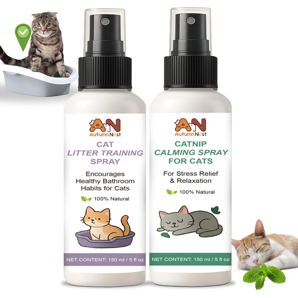 AutumnNest cat calming spray bottle 150ml easing feline stress