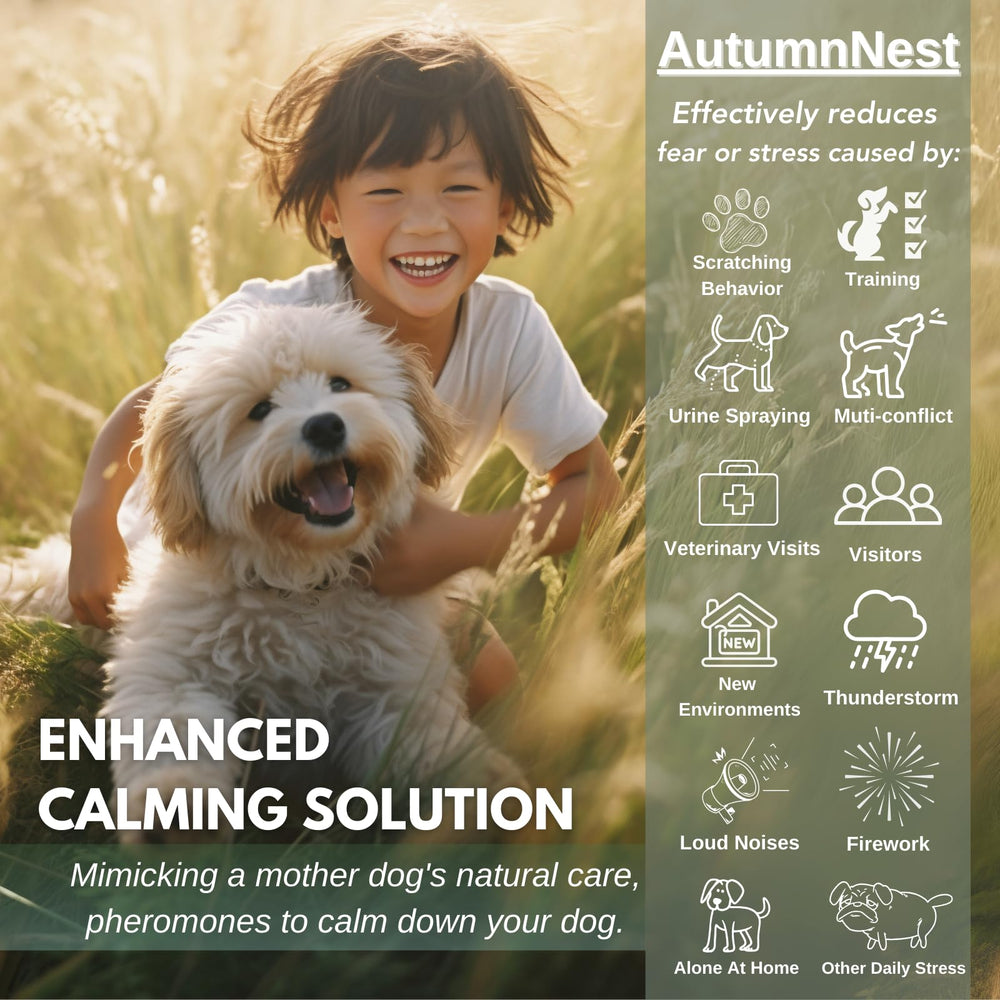 AutumnNest dog diffuser refills 4-pack emphasizes convenient ongoing peace of mind.