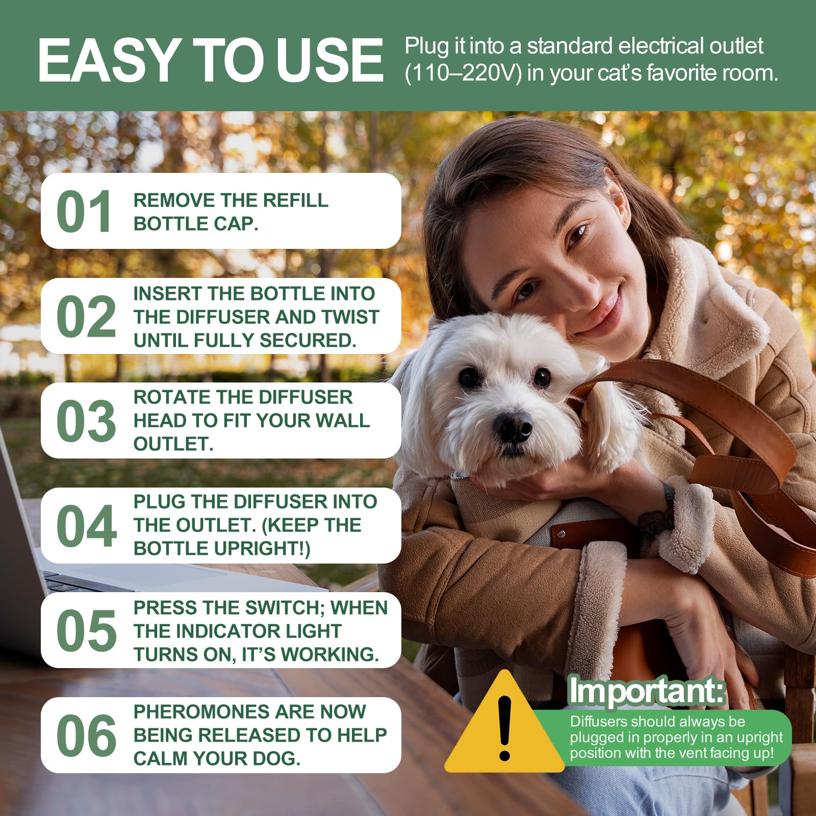 AutumnNest safe, pet-friendly formula displayed with a safety indicator.