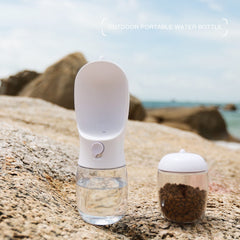 AVELORA dog bottle built-in carbon filter delivers fresh-tasting water outdoors.