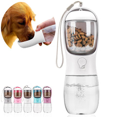 AVELORA dog water bottle leak-proof seal in action for travel hydration.