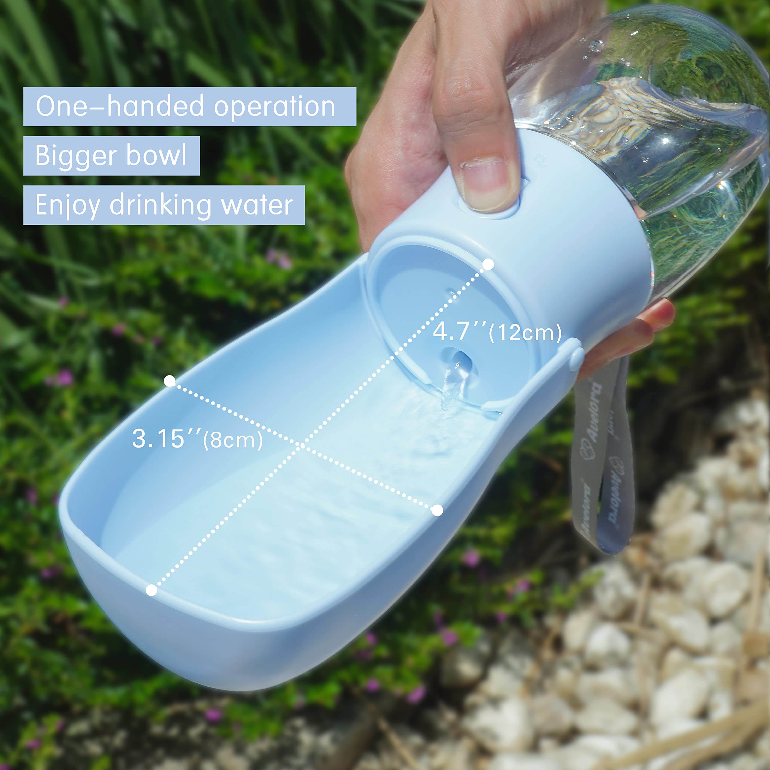 AVELORA foldable water bottle leak-proof-seal prevents spills during activities.