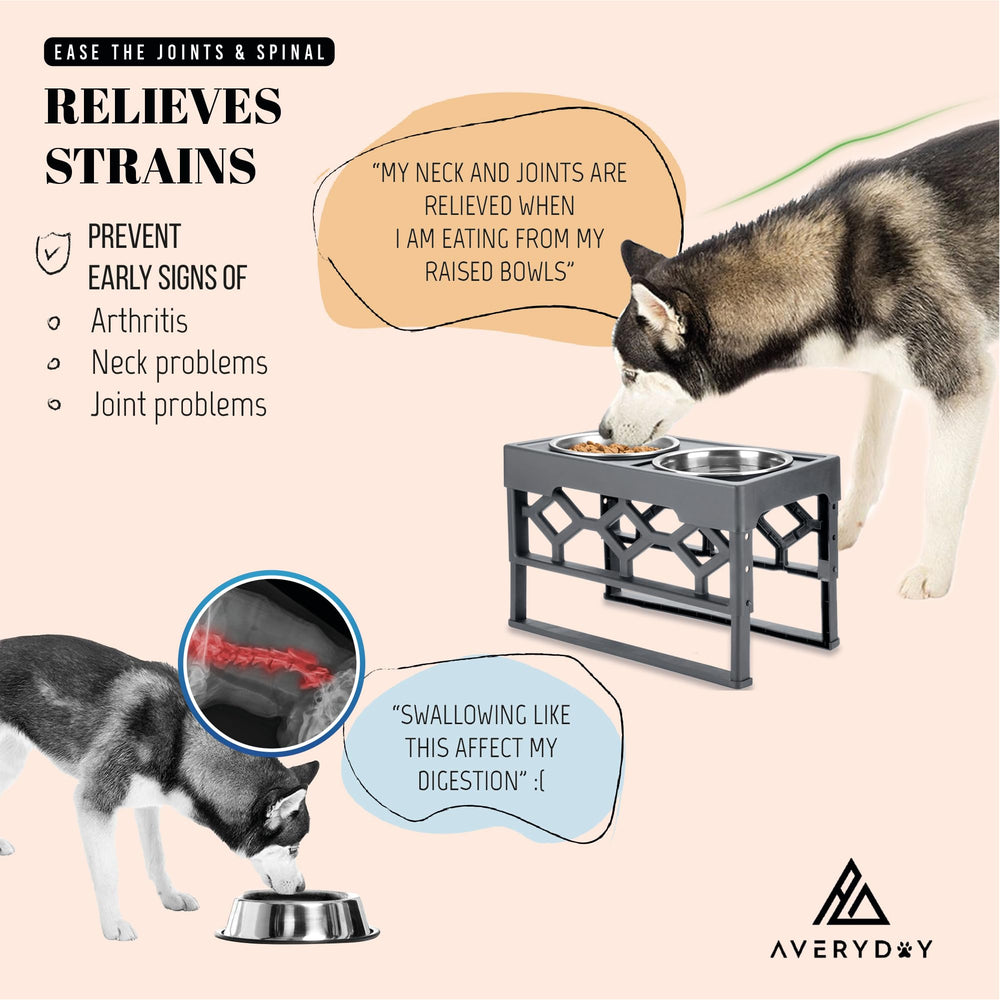 AVERYDAY anti-slip base keeps bowls secure during mealtime.