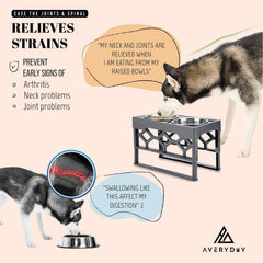 AVERYDAY anti-slip base keeps bowls secure during mealtime.