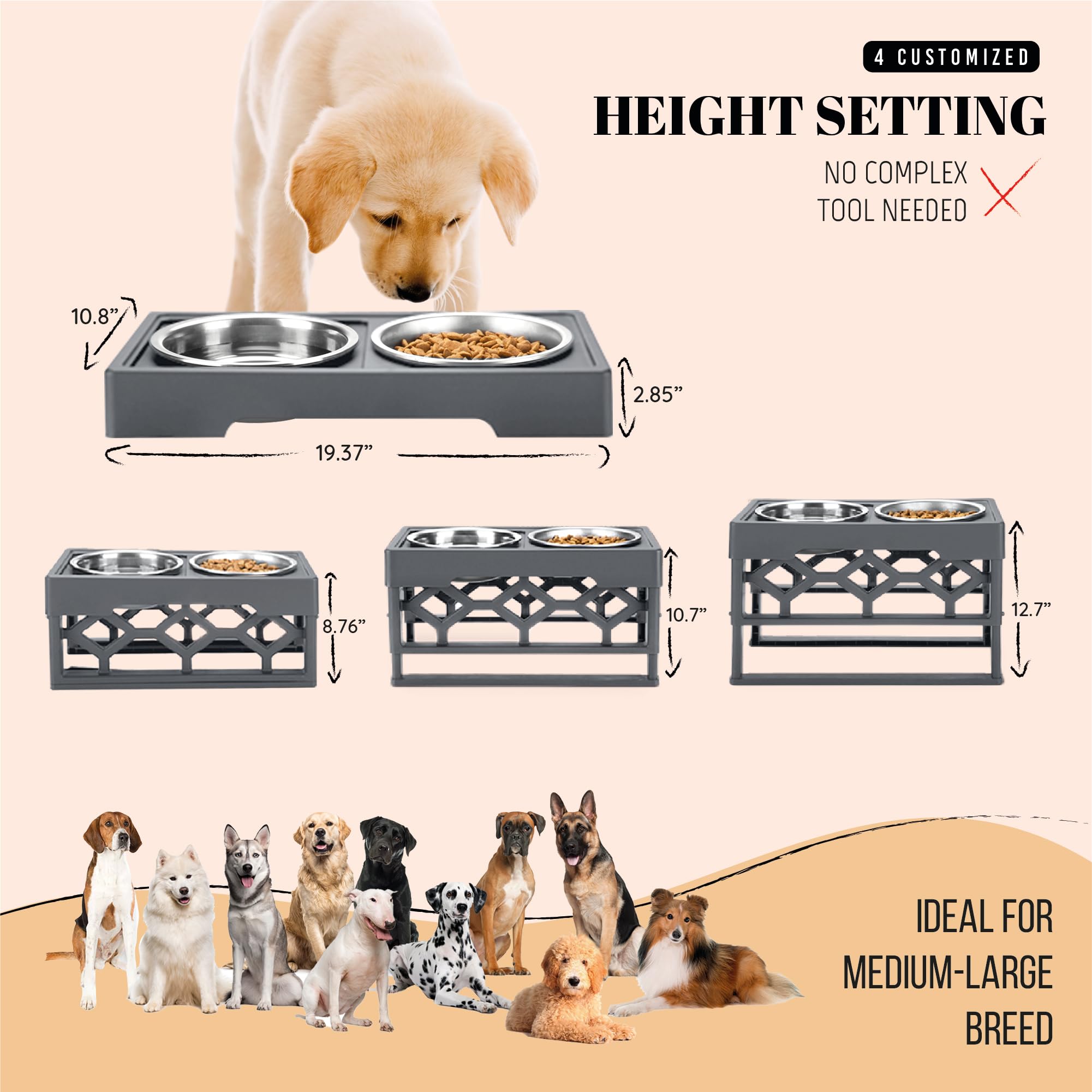 AVERYDAY stainless steel bowls with 6-cup capacity are dishwasher-safe.