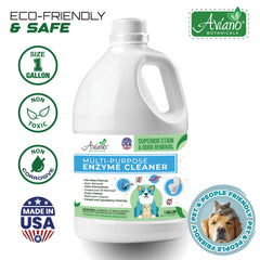 Aviano Botanicals enzyme cleaner pour action shows surface refresh.