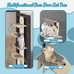 AVIF kitten scratching post emphasizes durable wood and satisfying claws.